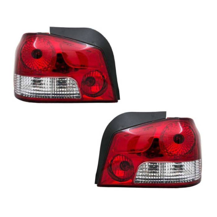 چراغ عقب پراید 132 طرح قرمز سفید برند گسترش یدک آذرکو